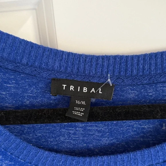 Tribal Lightweight Royal Blue Sweater Size 16/XL - Picture 4 of 7